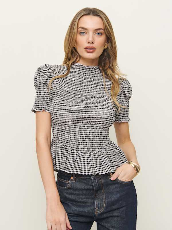 Aggie Top - Remy Check